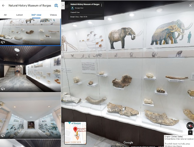 Четирите експозиции на Бургаския музей предлагат виртуална обиколка с 360° заснимане в Google Maps. Всеки, който иска, може да ги разгледа, докато си стои...