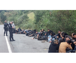 Десетки нелегални мигранти са задържани на АМ "Струма"