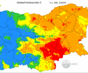 Екстремален индекс за пожароопасност в Ямбол, Сливен и още 9 области