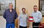 Кметът Стефан Радев получи благодарствен плакет за подкрепата при организирането на Юнашки игри „Хайдушка среща“
