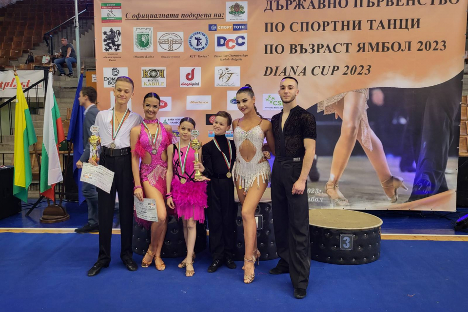 При страхотна организация и с много емоции преминаха Държавното първенство по спортни танци и Международният турнир по спортни танци „Диана Къп“ - 2023...