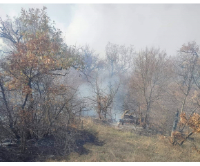 Не е овладян пожарът на полигона "Ново село" край Сливен