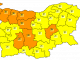 Оранжев код за опасно време в 8 области, в останалите - жълт