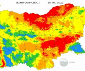 Петък с температури до 38 градуса: Висок индекс на пожароопасност в Дунавската и Горнотракийската низина 