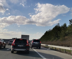 Тапа на магистрала „Тракия“ в  района на Пловдив